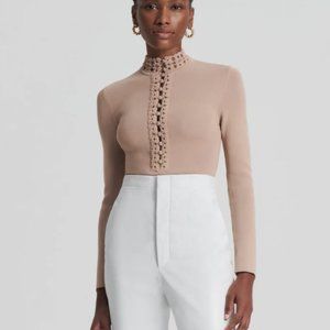 Scanlan Theodore Daisy Crepe Knit Long Sleeve
